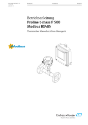 Endress+Hauser Proline t-mass F 300 Modbus RS485 Betriebsanleitung
