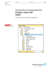 Endress+Hauser Proline 300 HART Betriebsanleitung