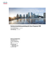 Cisco Systems Firepower 1010 Hardware-Installationsanleitung
