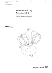 Endress+Hauser Cubemass DCI HART Betriebsanleitung