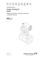 Endress+Hauser Proline Promag 23 HART Betriebsanleitung