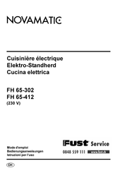 FUST NOVAMATIC FH 65-412 Bedienungsanweisung