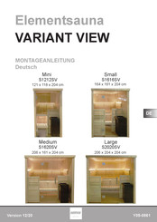 Harvia VARIANT VIEW Mini S1212SV Montageanleitung