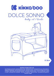 KIKKA BOO DOLCE SONNO Gebrauchsanweisung