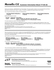 Masterflex 77120-52 Kundeninformation