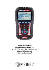 METREL Power Master MI 2892 Bedienungsanleitung