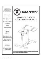 Marcy HYPEREXTENSION JD-3.1 Bedienungsanleitung