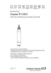 Endress+Hauser Oxymax W COS31 Kurzanleitung