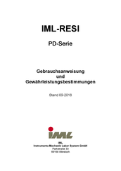 IML RESI PD-Serie Gebrauchsanweisung