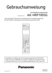 Panasonic K-HRP1005G Gebrauchsanweisung