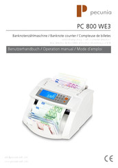 Pecunia PC 800 WE3 Benutzerhandbuch