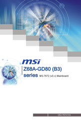 MSI Z68A-GD80-Serie Benutzeranleitung