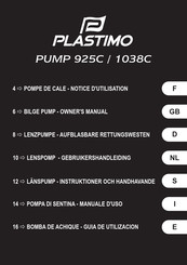 Plastimo PUMP 1038C Bedienungsanleitung