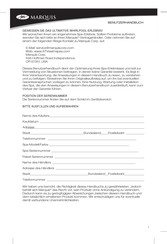 Marquis Vector21 Benutzerhandbuch