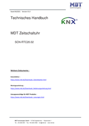 MDT Technologies SCN-RTC20.02 Technisches Handbuch