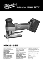 Milwaukee HD28JSB-502X Originalbetriebsanleitung