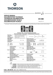 THOMSON CS 580 Technische Dokumentation