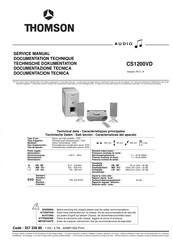 THOMSON CS1200VD Technische Dokumentation