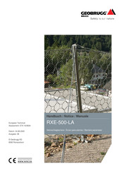 Geobrugg RXE-500-LA Handbuch