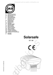 Oase SolarSafe 41 Gebrauchsanweisung