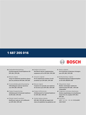 Bosch EPS 205 Benutzerhinweise
