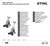 Stihl GHE 260 Gebrauchsanleitung