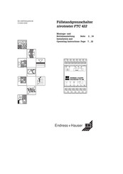 Endress+Hauser nivotester FTC 422 Montage- Und Betriebsanleitung