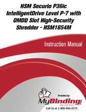 HSM SECURIO P36 Bedienungsanleitung
