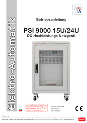 Elektro-Automatik PSI 9000 15U Betriebsanleitung