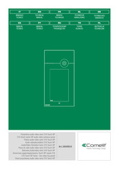 Comelit 316 Touch ViP Serie Technisches Handbuch