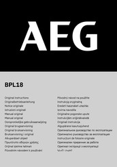 AEG BPL18 Originalbetriebsanleitung