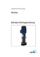 KSB Movitec Betriebs- Und Montageanleitung