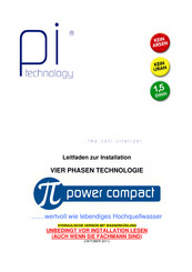 PI POWER COMPACT Installationsanleitung