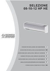 Olimpia splendid Selezione 10 HP HE Installations-, Gebrauchs- Und Wartungsanleitung