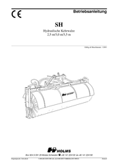 HOLMS SH 2,5 Betriebsanleitung