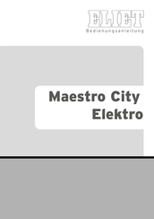 Eliet Maestro City Elektro Bedienungsanleitung