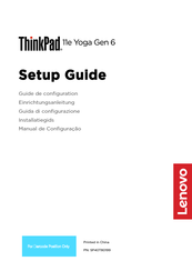 Lenovo ThinkPad 11e Yoga Gen 6 Einrichtungsanleitung