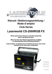 Laserworld CS-2000RGB FX Bedienungsanleitung