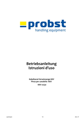 probst KKV-20/30 Betriebsanleitung