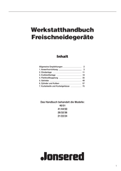 Jonsered 40 Werkstatt-Handbuch