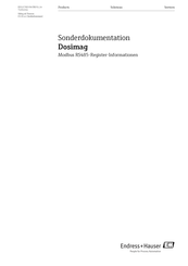 Endress+Hauser Dosimag Betriebsanleitung