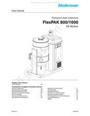 Nederman FlexPAK DX 800 Bedienungsanleitung