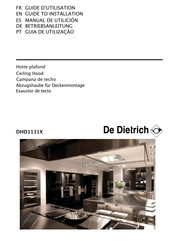 De Dietrich DHD1131X Betriebsanleitung