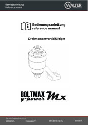 Walter Boltmax g-power Mx8 Betriebsanleitung