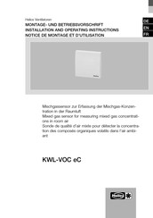 Helios KWL-VOC eC Montage- Und Betriebsvorschrift