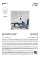 pratic T-Way Vorinstallationsblatt