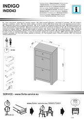 Forte INDIGO INDD43 Montageanleitung