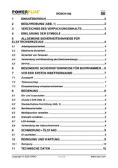 VARO PowerPlus POWX1196 Bedienungsanleitung