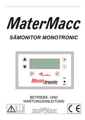 Matermacc MONOTRONIC Betriebs- Und Wartungsanleitung