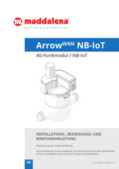 Maddalena ArrowWAN NB-IoT Installations-, Bedienungs- Und Wartungsanleitung